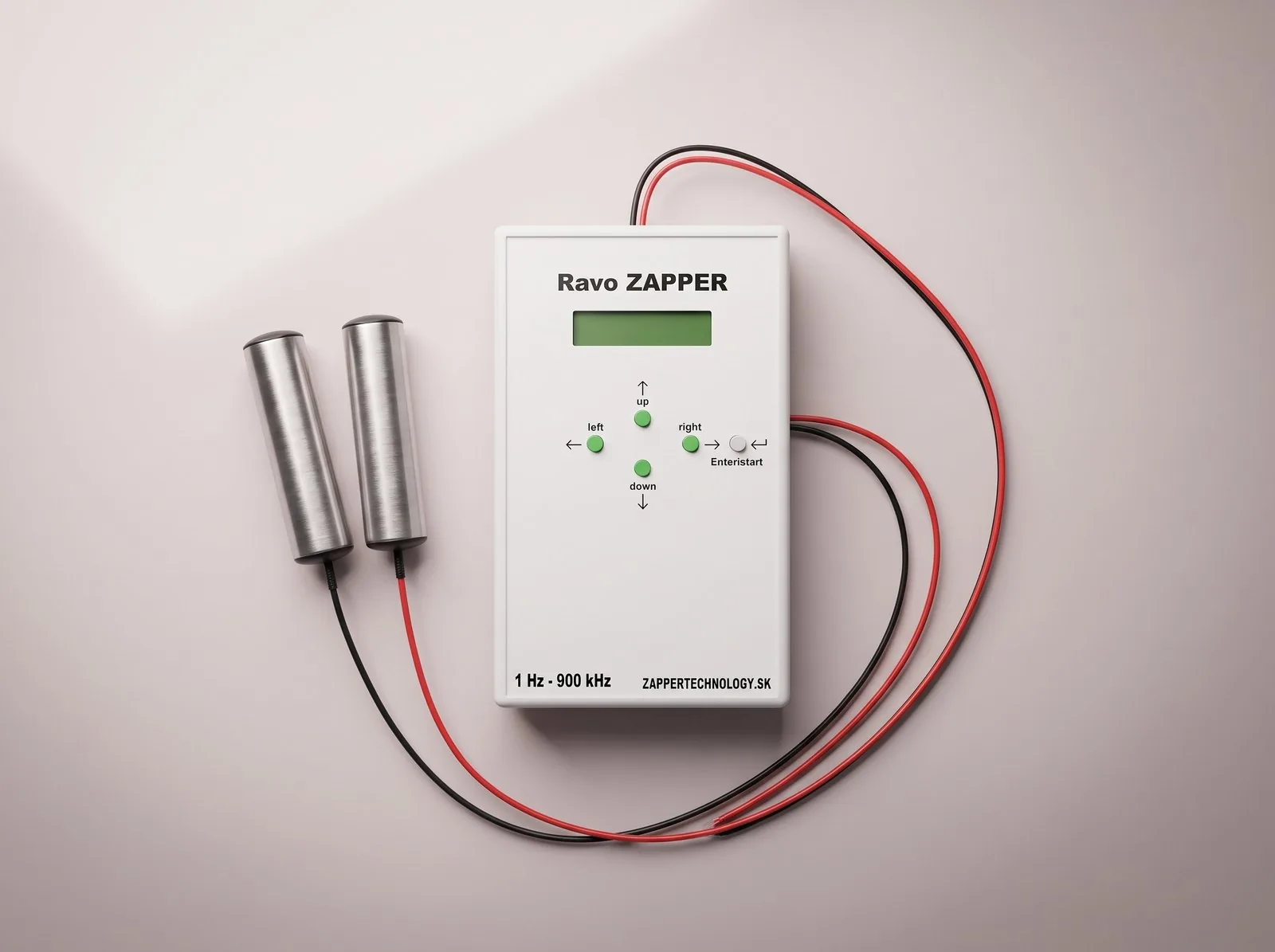 Prístroj Ravo ZAPPER s dvoma kovovými elektródami
